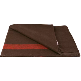 Swiss Army Style Blanket - Deep Chestnut Brown