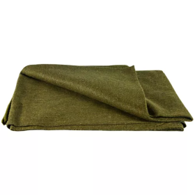 French Army Style Wool Blanket - French Olive