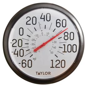 Taylor 13.25-Inch Big and Bold Dial Outdoor Thermometer