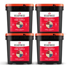 480 Serving Freeze Dried Fruit Bucket (4, 120 serving buckets)