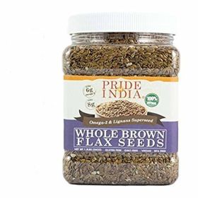 Brown Flax Seeds Rich in Omega 3 & Omega 6 Fatty Acids