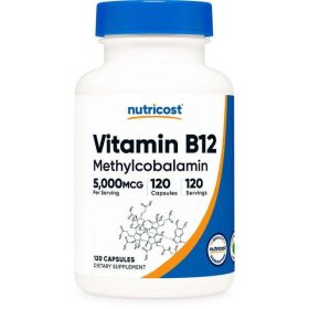 Nutricost Vitamin B12 5000mcg, 120 Capsules