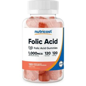 Nutricost Folic Acid (Vitamin B9) Vegetarian Gummies