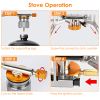 Foldable Stainless Steel Camping Stove with Carrying Case