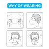 10 PCS Soft Breathable Protective Disposable Safety Masks