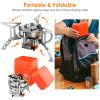 Foldable Stainless Steel Camping Stove with Carrying Case