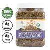 Brown Flax Seeds Rich in Omega 3 & Omega 6 Fatty Acids