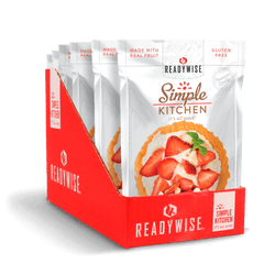 6 CT Case Simple Kitchen Strawberry Yogurt Tart