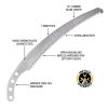 Silky Saws Zubat 13" New Arborist Edition Curved Saw w/ Scabbard