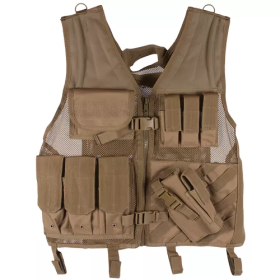 Big & Tall Assault Cross Draw Vest- 2Xl/3Xl (Color: Coyote)