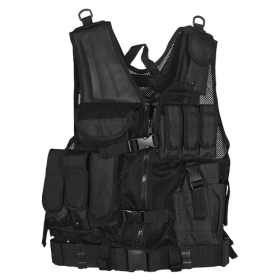 Big & Tall Mach 1 Tactical Vest (Color: Black)