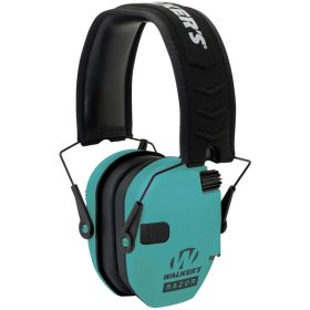 Razor Electronic Sound Dampening Muff by Walker's Game Ear (Color: light teal)