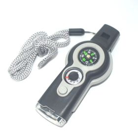 7 In 1 Military Survival Whistle (Color: Grey-white)