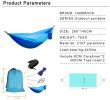 Ultralight Portable Camping Hammock with Mosquito Net